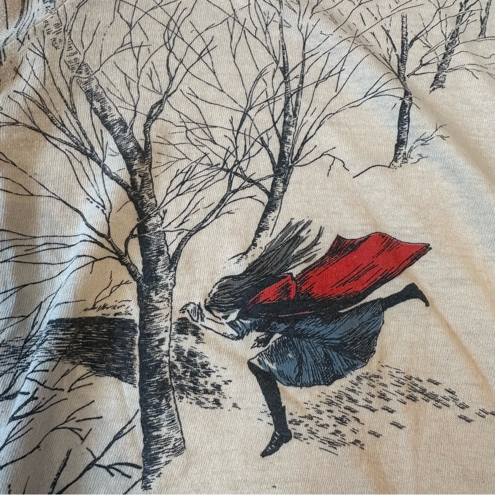 “RUN” Threadless Little red riding hood fitted graphic tee t-shirt Medium - Picture 2 of 4